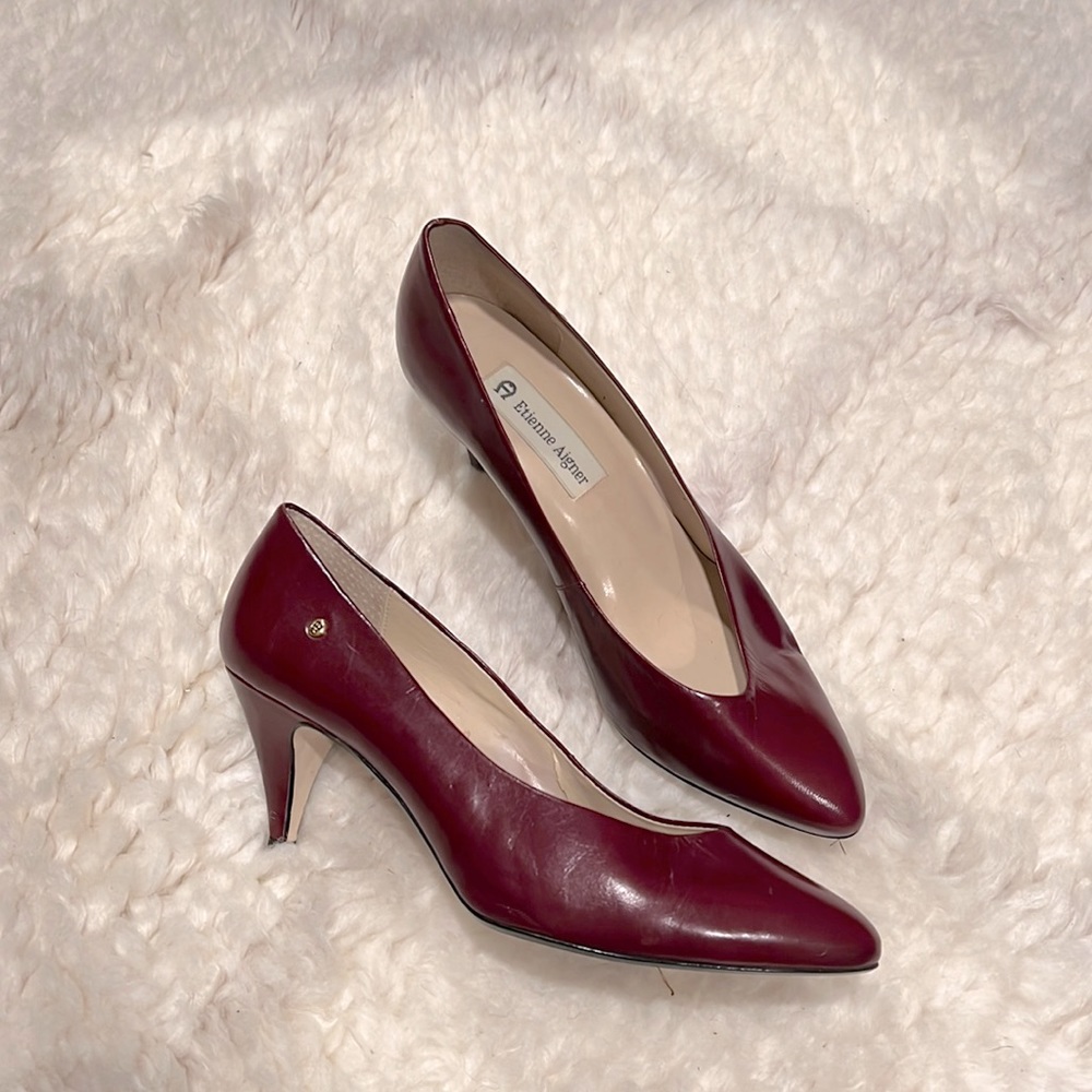 VTG Etienne Aigner Oxblood Heels